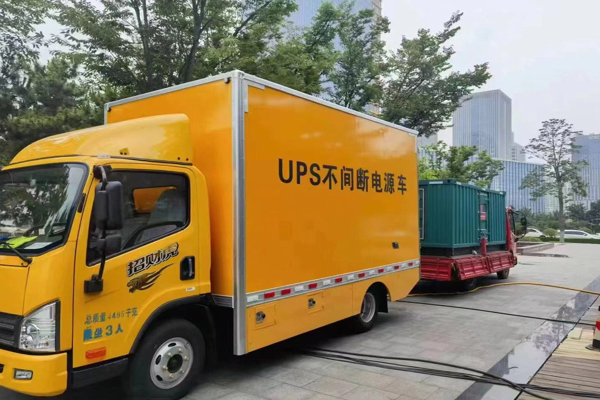 双辽发电机租赁施工现场
