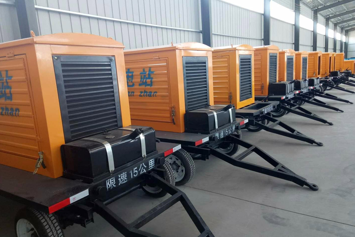 双辽发电机租赁施工现场